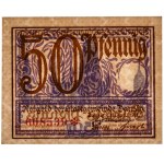 Danzig, 50 Pfennig 1919 - purple - PMG 65 EPQ