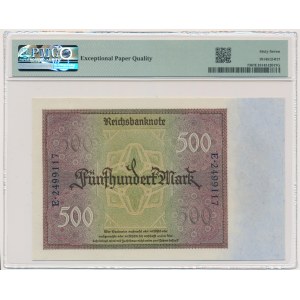 Niemcy, 500 marek 1922 - PMG 67 EPQ