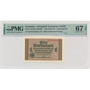 Niemcy, 1 marka (1940-45) - PMG 67 EPQ