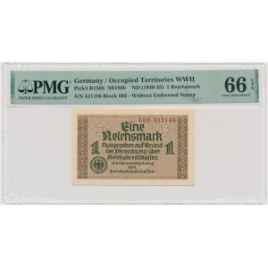 Niemcy, 1 marka (1940-45) - PMG 66 EPQ