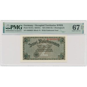 Niemcy, 2 marki (1940-45) - PMG 67 EPQ