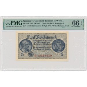 Niemcy, 5 marek (1940-45) - PMG 66 EPQ