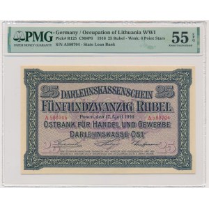 Posen, 25 Rubles 1916 - A - PMG 55 EPQ