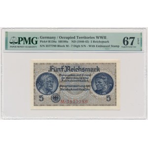 Niemcy, 5 marek (1940-45) - PMG 67 EPQ