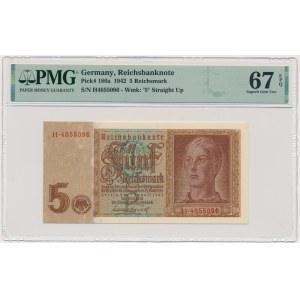 Germany, 5 Reichsmark 1942 - PMG 67 EPQ