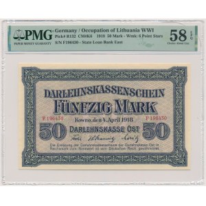 Kowno, 50 marek 1918 - F - PMG 58 EPQ