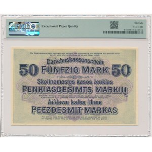 Kowno, 50 Mark 1918 - F - PMG 58 EPQ