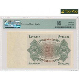 Germany, 5 Million Mark 1923 - PMG 67 EPQ