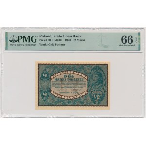 1/2 mark 1920 - PMG 66 EPQ