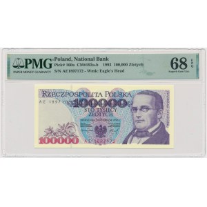 100.000 złotych 1993 - AE - PMG 68 EPQ