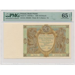 50 Gold 1929 - Ser.EL. - PMG 65 EPQ