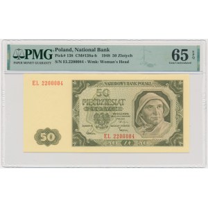 50 złotych 1948 - EL - PMG 65 EPQ