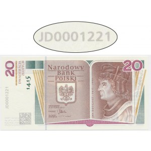 20 złotych 2015 - 600. Rocznica urodzin Jana Długosza - radar po zerach