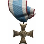 Cross on the Silesian ribbon of bravery and merit + diploma