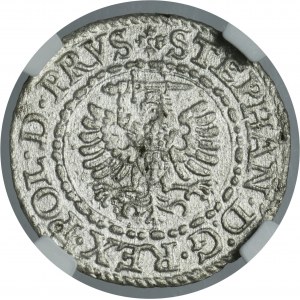 Stephan Bathory, Schilling Danzig 1579 - NGC UNC DETAILS