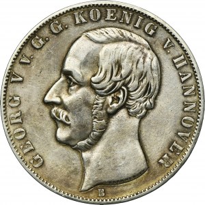 Germany, Kingdom of Hannover, Georg V, 2 Thaler Hannover 1855 B