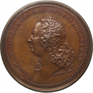 Stanislaw Leszczynski, Nancy-Medaille 1755 - PCGS MS64 BN