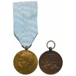 Set of medals with diplomas of Józef Owczarek