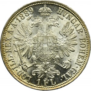 Austria, Franz Joseph I, 1 Floren Wien 1889