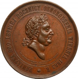 Medal commemorating the 200th anniversary of the relief of Wien in 1883