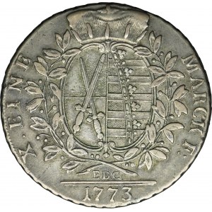 Allemagne, Saxe, Frédéric Auguste III, Dresde Thaler 1773 EDC