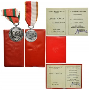 PRL, Set of decorations with ID cards (2 pcs.)