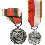 République populaire de Pologne, Jeu de médailles avec cartes d'identité (2 pièces)