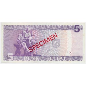 Lithuania, 5 Litu 1993 - GAA - SPECIMEN - No. 716