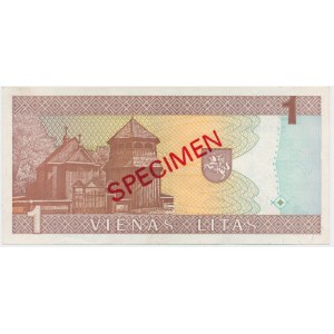 Lithuania, 1 Litas - AAA - SPECIMEN - No. 996