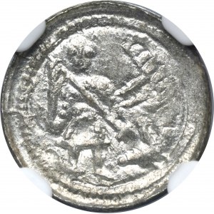 Boleslaw III Wrymouth, Denarius - Fight with Dragon - NGC MS61