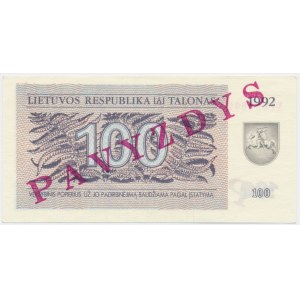 Litva, 100 talonas 1992 - MODEL -