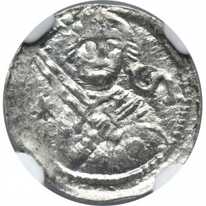 Vladislaus II the Exile, Denarius - NGC MS62