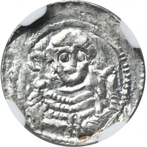 Vladislaus II the Exile, Denarius - NGC MS62