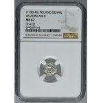 Vladislaus II the Exile, Denarius - NGC MS62