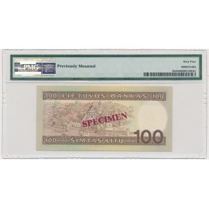 Lithuania, 100 Litu 1991 - SPECIMEN - AA 0000000 - PMG 64