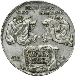 August II the Strong, Thaler Dresden 1711