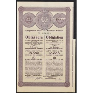 8% Państwowa Pożyczka Złota 1922, obligacja 10.000 mkp / 10 zł