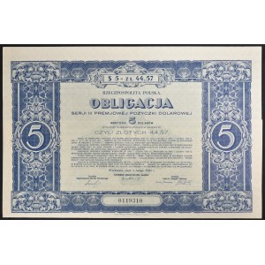 4% Premiowa Pożyczka Dolarowa 1931, seria III, obligacja $5