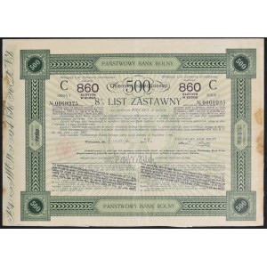 State Agricultural Bank, 8% mortgage bond 860 zloty, Series I