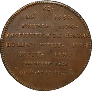 Henry III of France, Medal from the Suite of the French Kings 1710