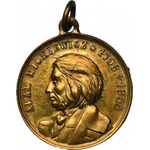 Medal sprowadzenie zwłok Adama Mickiewicza do Krakowa 1890