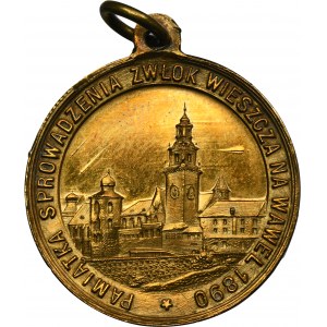 Medal sprowadzenie zwłok Adama Mickiewicza do Krakowa 1890