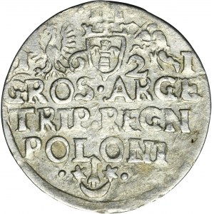 Zygmunt III Waza, Trojak Kraków 1621 - przebitki