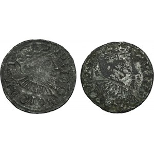 Set, Sigismund III Vasa, 3 Groschen - FORGERY FROM THE ERA (2 pcs.)