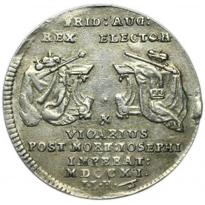 August II Mocny, 1/8 Talara wikariackiego 1711 - BARDZO RZADKIE