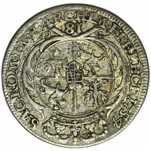 Augustus III of Poland, 1/4 Thaler Leipzig 1754 EC