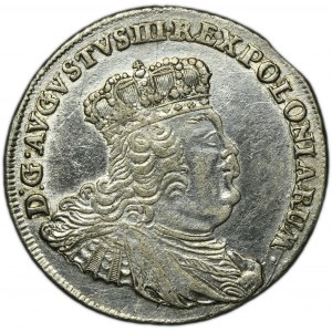 August III Sas, Dwuzłotówka Lipsk 1753 EC
