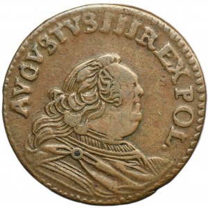 Augustus III of Poland, Groschen Guben 1755 H