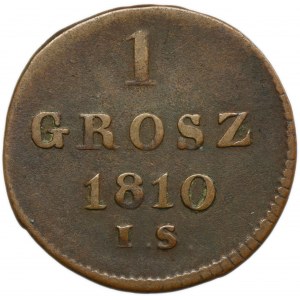Varšavské kniežatstvo, 1 groš Varšava 1810 IS
