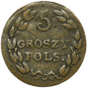 Poľské kráľovstvo, 5 poľských grošov 1823 IB - FALSE